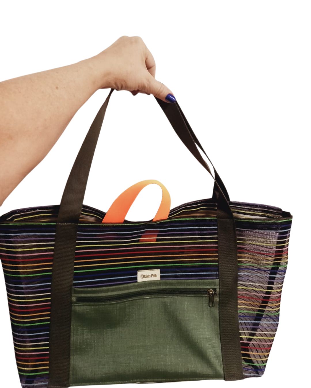 Bolsa de Praia Listrada Verde
